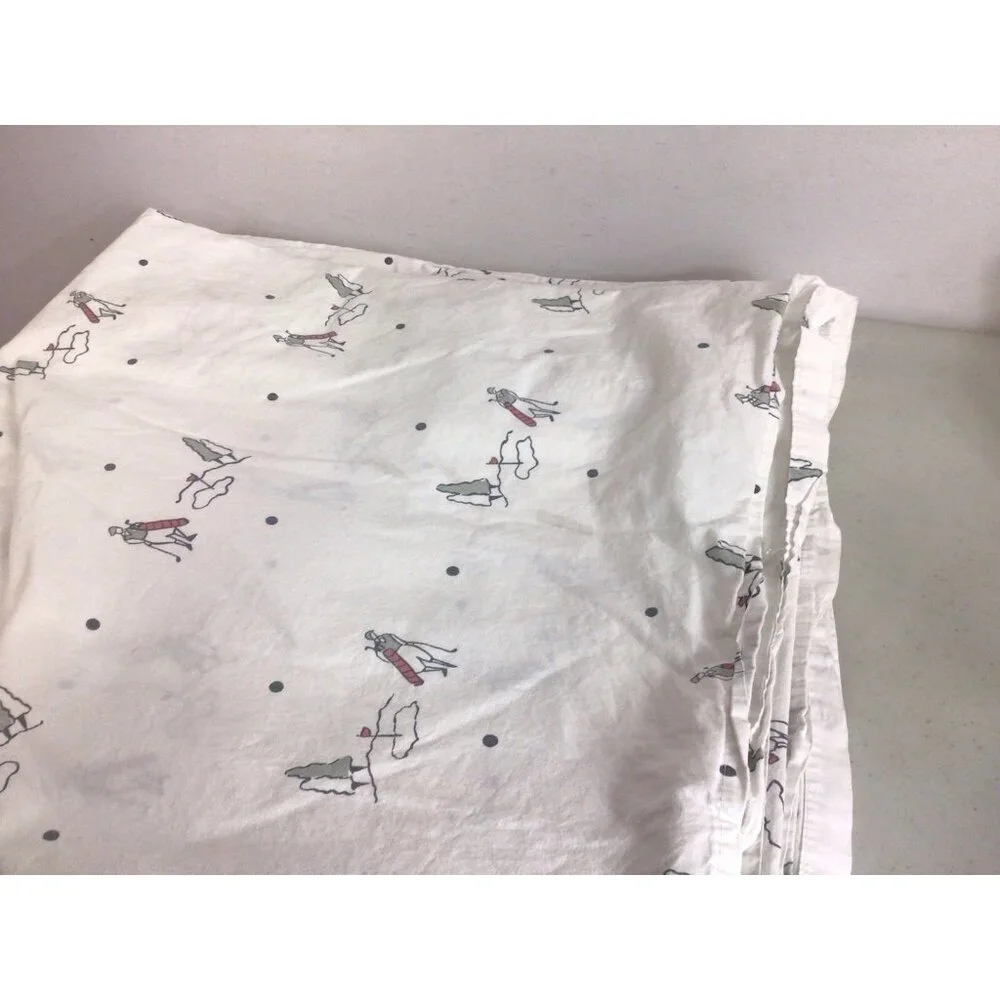 Garnet Hill Duvet Cover Golf Print Double/Queen Made USA